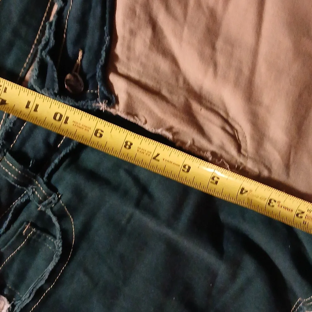 Retro Patch Work Raw Hem Jeans - Picture 4 of 10